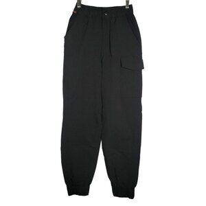 Timberland Pro Cargo Jogger Pants Women's 2 Black Nylon Stretch Utility Gorpcore